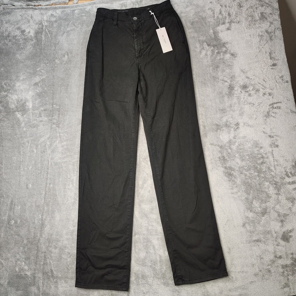 AG Adriano Goldschmied Womens 23 Clove Trouser Relaxed Vtg Straight Italy Fabric
